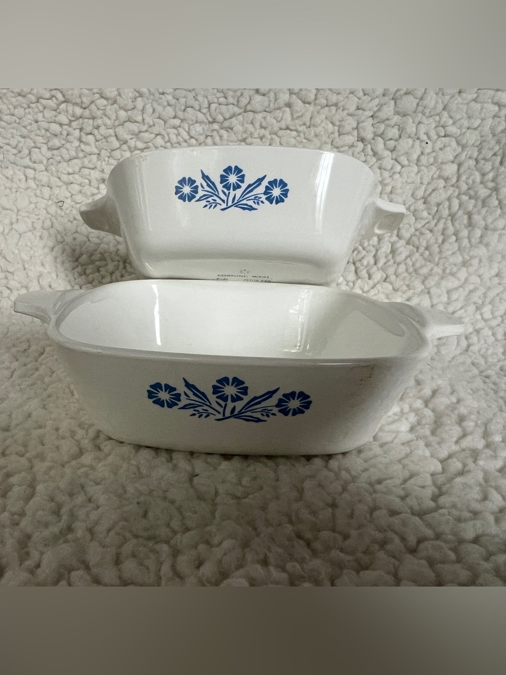 Corning Ware Blue Cornflower Petite Pan P-41, Set of 2, No Lids